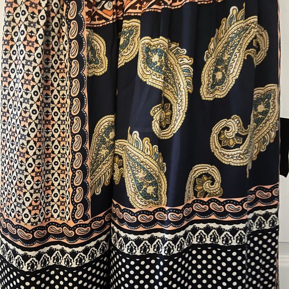 NWT Lulus Satin Boho Halter Maxi Dress or Cover-Up Size XS - Picture 3 of 4